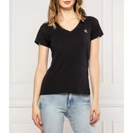 Koszulki i topy damskie - CALVIN KLEIN JEANS T-shirt EMBROIDERY | Regular Fit - miniaturka - grafika 1