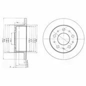 Tarcze hamulcowe - Tarcza hamulcowa DELPHI BG3923 - miniaturka - grafika 1