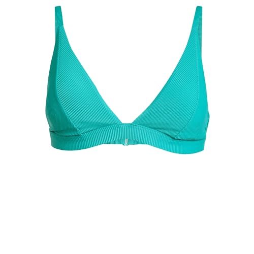 adidas dames ICONISEA RIBBED PADDED TRIANGLE BIKINI TOP, pure teal, 44