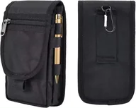 Akcesoria do słuchawek - Holster kabura do paska potrójna uniwersalne etui na telefon do 7.2 cala (rozm. XXL) - miniaturka - grafika 1