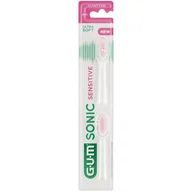 Szczoteczki do zębów - SUNSTAR EUROPE S.A. GUM Sonic Sensitive wymienne główki szczoteczki do zębów do wyjątkowo delikatnego i dogłębnego oczyszczania 2 sztuki 9103692 - miniaturka - grafika 1