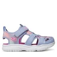 Buty dla dziewczynek - Sandały Skechers Flex Splash-Daylight Shimmer 303276L/LVHP Fioletowy - miniaturka - grafika 1
