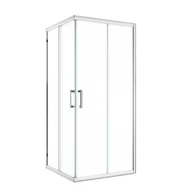 Kabiny prysznicowe - Kabina prysznicowa kwadratowa Easy 70 x 70 x 190 cm chrom Sensea - miniaturka - grafika 1