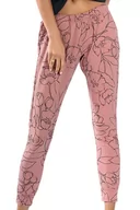 Dresy damskie - Reviver F9501 Spodnie dres, pudrowy róż - miniaturka - grafika 1