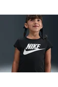 Koszulki dla dziewczynek - T-shirt dla małych dzieci Futura Nike - Czerń - miniaturka - grafika 1