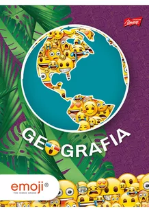 St. Majewski Zeszyt A5 60k kratka lam. Geografia Emoji p10 - Artykuły biurowe - miniaturka - grafika 1