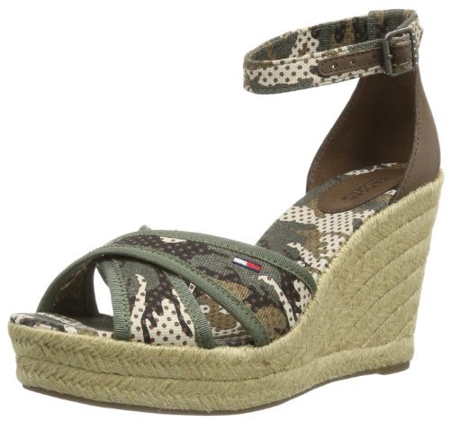 Hilfiger Denim Lively 15F pasek na kostce, wielokolorowa - Mehrfarbig Camo Green 368-41 EU