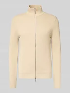 Swetry męskie - Kurtka z dzianiny o kroju regular fit z czystej bawełny model ‘DANE’ - miniaturka - grafika 1