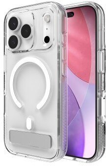 ZAGG Crystal Palace Snap KS - etui z podstawką do iPhone 17 Pro kompatybilne z MagSafe clear