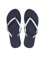 Klapki i japonki damskie - Roxy Japonki ARJL100682 Srebrny - miniaturka - grafika 1