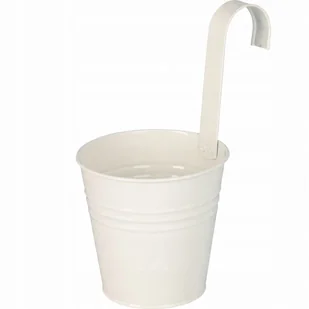 Cynkowa osłonka na doniczkę z hakiem, 13 x 13,5 cm - Donice - miniaturka - grafika 1