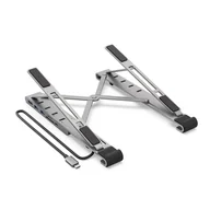 Części i akcesoria do laptopów - HYPER HD71HS stojak na laptop Podstawka na notebooka Stal nierdzewna 43,2 cm (17") HD71HS - miniaturka - grafika 1