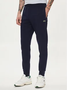 Lacoste Spodnie dresowe XH9624 Granatowy Regular Fit - Spodnie sportowe męskie - miniaturka - grafika 1