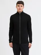 Swetry męskie - Jack & Jones Kardigan w kolorze czarnym - miniaturka - grafika 1