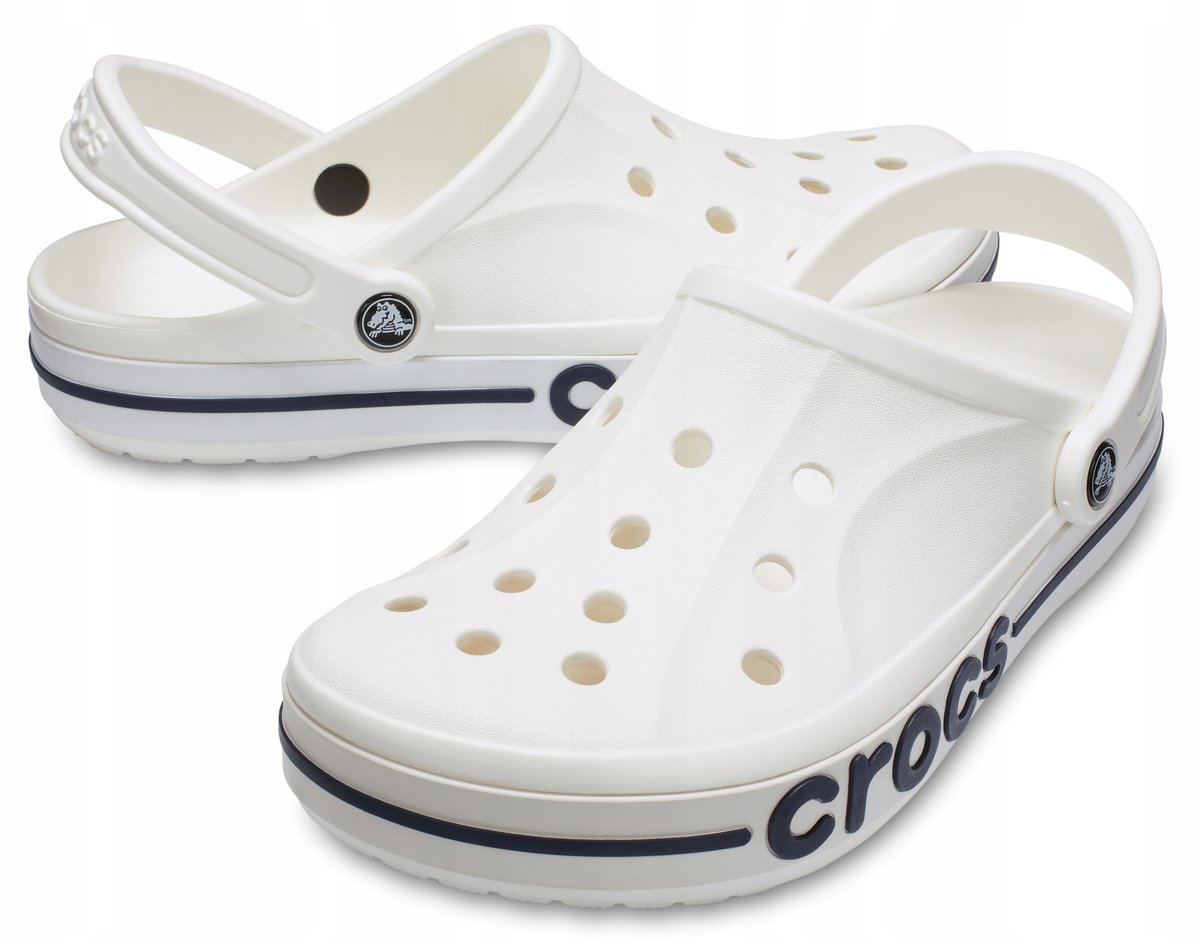 Wygodne Klapki Crocs Bayaband Clog Biały 42,5