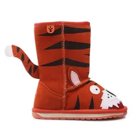 Buty dla chłopców - Śniegowce EMU Australia Tiger K10686 Pomarańczowy - miniaturka - grafika 1