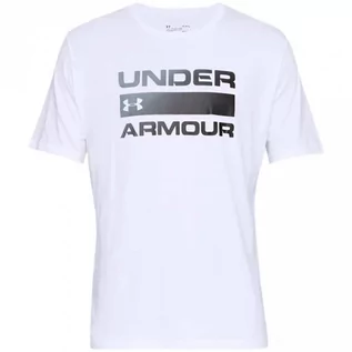 Koszulki męskie - Koszulka męska Under Armour Team Issue Wordmark SS biała 1329582 100 - grafika 1
