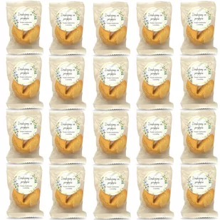D&D Fun Cookies / Ciasteczko Z Wróżbą Z Naklejką Okrągłą "Dziękujemy Za Przybycie" 20 Sztuk - Desery dla dzieci - miniaturka - grafika 1