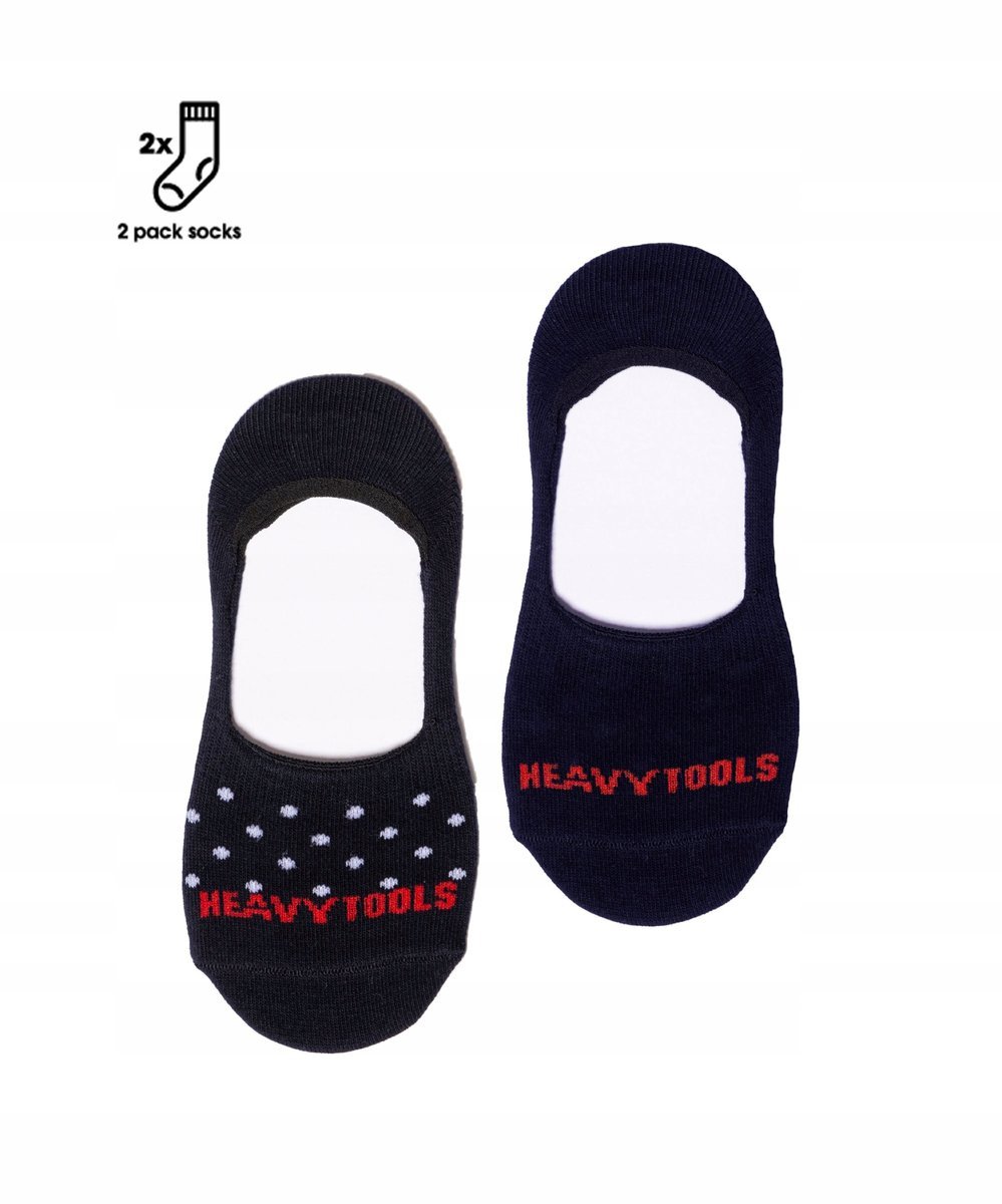 HEAVY TOOLS DAMSKIE SKARPETY STOPKI OPURKA NAVY 39-41, DWIE PARY.