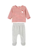 Rampersy - vertbaudet Piżama w kolorze szaro-czerwono-białym - miniaturka - grafika 1