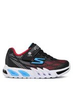 Buty dla chłopców - Skechers Sneakersy Vorlo 400137L/BKRB Czarny - miniaturka - grafika 1