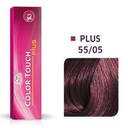 Farby do włosów i szampony koloryzujące - WELLA 55/05 jasnobrązowy intensywny naturalny mahoń Wella Color Touch Plus bez amoniaku 60 ml - miniaturka - grafika 1