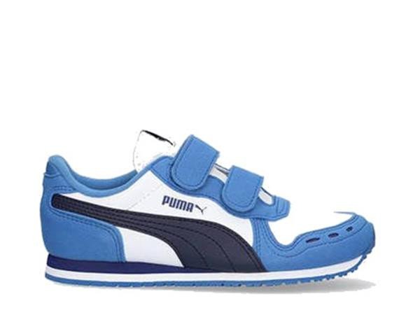Buty dziecięce Puma 36073290 CABANA RACER SL V PS Niebieskie