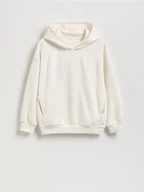 Bluzy dla chłopców - Reserved - Bluza z kapturem - złamana biel - miniaturka - grafika 1