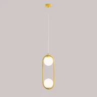 Lampy sufitowe - Szklana lampa wisząca Riva 1086H14 zwis loftowa żółta - miniaturka - grafika 1