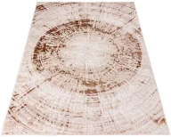 Dywany - Beżowo-brązowy dywan pokojowy w nowoczesny wzór E3-S34 - miniaturka - grafika 1