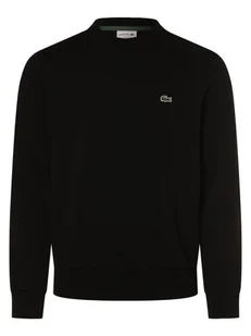 Lacoste Męska bluza nierozpinana Mężczyźni Materiał dresowy czarny jednolity, 3 - Bluzy męskie - miniaturka - grafika 1