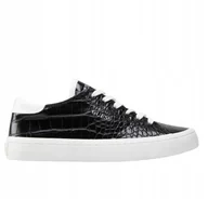 Trampki damskie - GUESS TRAMPKI DAMSKIE CZARNE SZNUROWANE 36 ŻNX - miniaturka - grafika 1