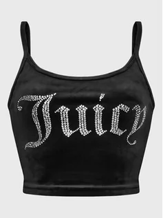 Koszulki i topy damskie - Juicy Couture Top Rain JCWO222001 Czarny Slim Fit - grafika 1