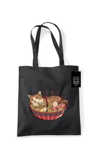 Vincent Trinidad Neko Ramen Bowl - torba bawełniana - Torby i wózki na zakupy - miniaturka - grafika 1