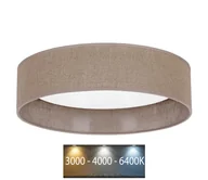 Lampy sufitowe - Brilagi - LED Plafon VELVET LED/24W/230V 3000/4000/6400K brązowy - miniaturka - grafika 1
