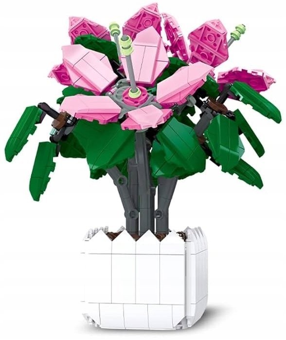 Klocki konstrukcyjne kwiaty w doniczce Fioletowe Lilie 1189 el. 101-14