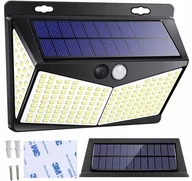 Lampy ogrodowe - Lampa Solarna z Czujnikiem Ruch Zmierzchu 208 LED - miniaturka - grafika 1