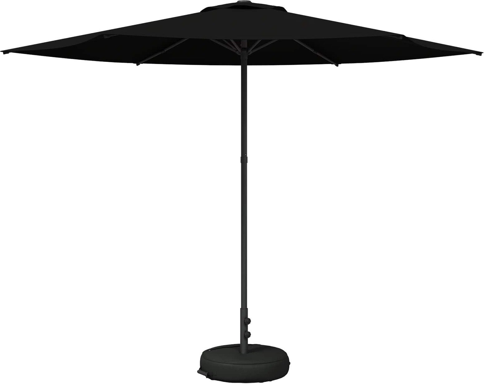 vidaXL vidaXL Parasolka ogrodowa 300 x 300 cm Poliester Prostokątny Czarny
