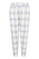 Bielizna nocna - Hunkemöller Flanelowe spodnie od piżamy Niebieski - miniaturka - grafika 1