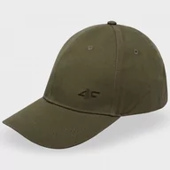 Czapki męskie - Czapka Z Daszkiem Męska 4F Sportowa Khaki SS23ACABM119-43S - miniaturka - grafika 1