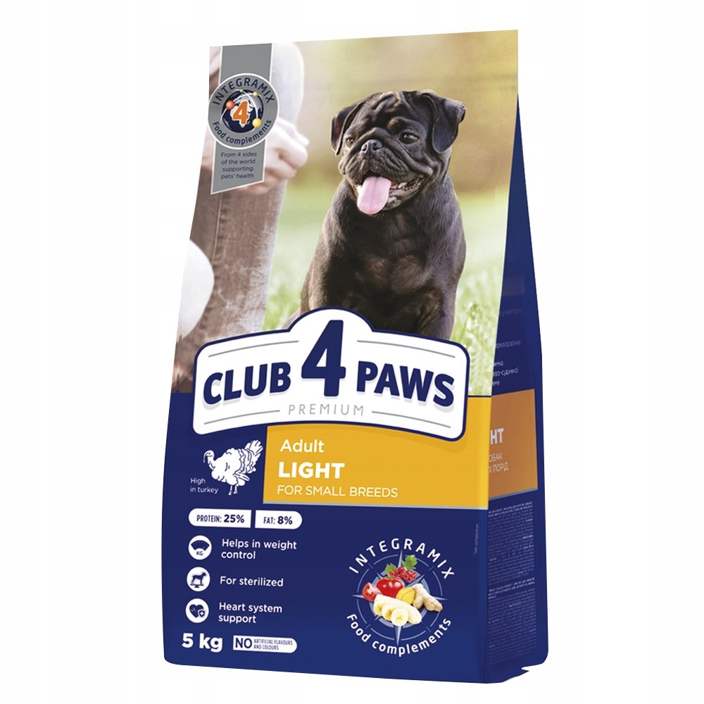 CLUB 4 PAWS Premium „Light” Adult Small 5 kg.
