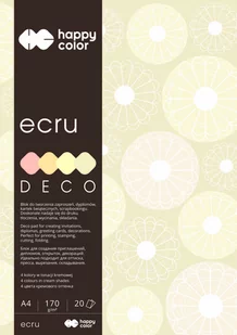 Happy Color Blok techniczny Deco 5 kol. ecru 170g. - Szkolne artykuły papiernicze - miniaturka - grafika 1