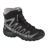 Buty dla dziewczynek - Buty Salomon Xa Pro V8 Winter Jr 414334 czarne - miniaturka - grafika 1
