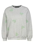 Bluzy damskie - Sublevel Bluza w kolorze szaro-zielonym - miniaturka - grafika 1