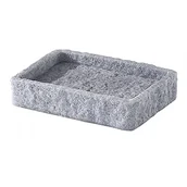 Mydła - Gedy G-Canton mydelniczka Szary, Rozmiary i Waga: 2,4X12,2X8,6 CM & 0,33 kg, Solidny uchwyt na mydło wykonane z żywicy i piasku, Antracyt wykończenia, Projekt R &D, 2 lata Gwarancji, Unikalne - miniaturka - grafika 1