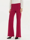 Spodnie damskie - Rinascimento Spodnie materiałowe CFC0121355003 Bordowy Regular Fit - miniaturka - grafika 1