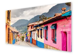 Panel kuchenny HOMEPRINT Kolorowa ulica, Bogota 140x70 cm - Dekoracje domu - miniaturka - grafika 1