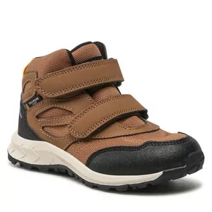 Buty trekkingowe damskie - Trekkingi Jack Wolfskin - Woodland Texapore Mid Vc K 4052591 Brown/Phantom - grafika 1