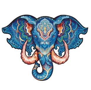 Wieczny słoń drewniane puzzle 100 el. Unidragon - Puzzle - miniaturka - grafika 1