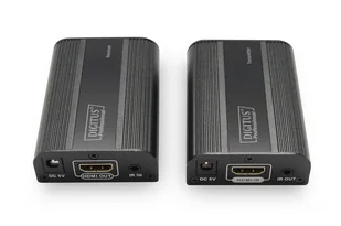 Digitus Przedłużacz/Extender HDMI do 30m/60m po skrętce Cat.6/7 4K2K 60Hz UHD HDCP 2.2 IR audio zestaw) (DS-55204) - Adaptery i przejściówki - miniaturka - grafika 2